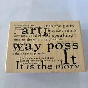 Stampers Anonymous Large Mounted Rubber Stamp U101 Art Distressed